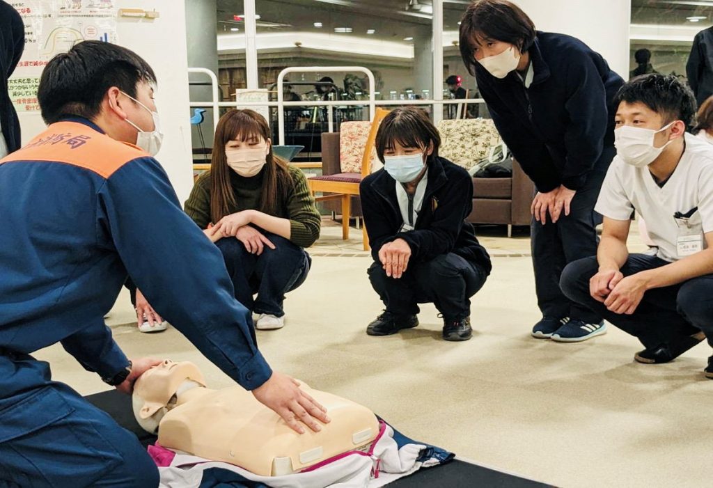 のぞみ整形外科クリニック西条 応急講習&避難訓練②